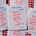 Time to Create Guest Check Sticker